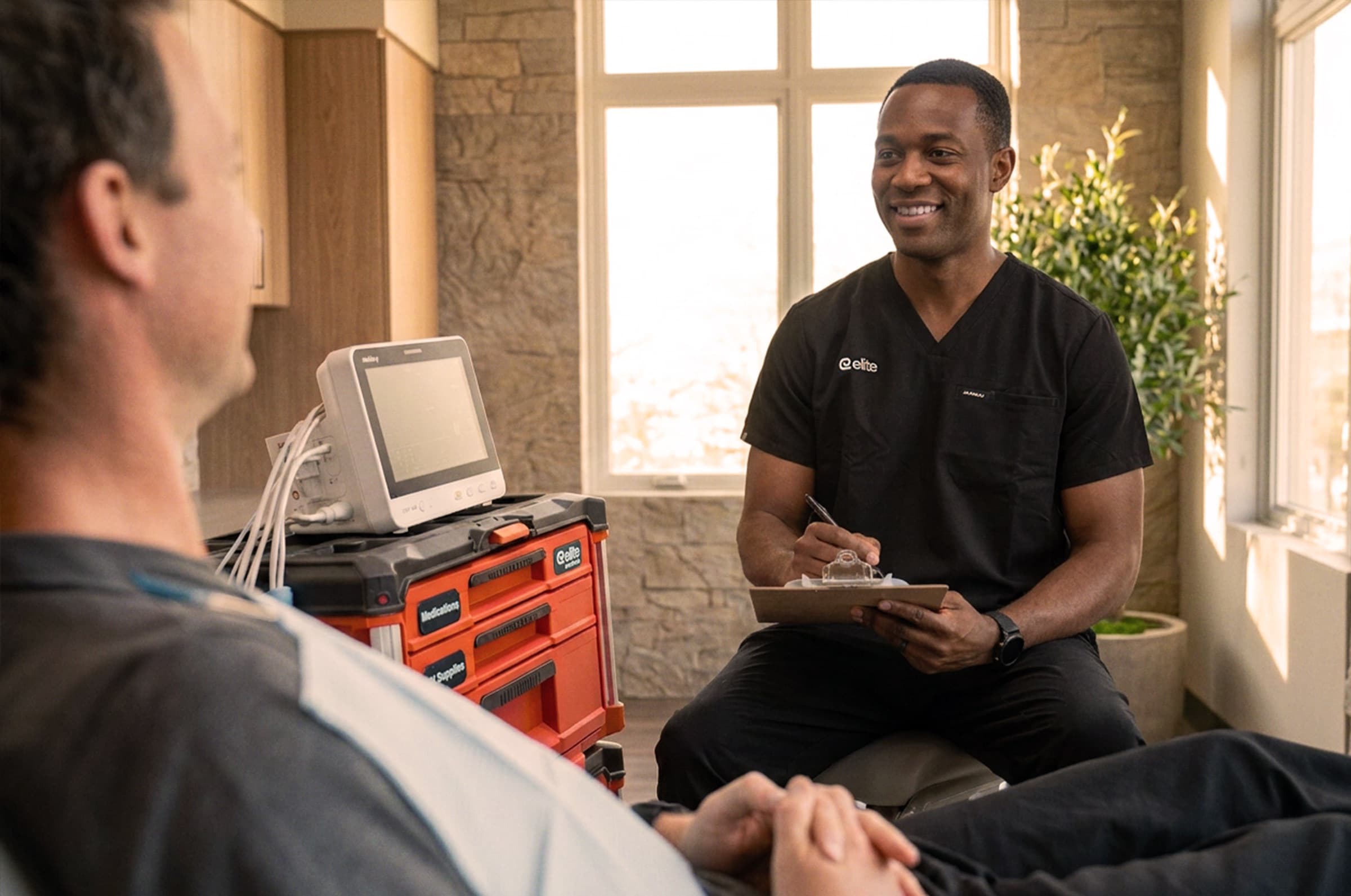 Anesthesiologist outside the clinical setting