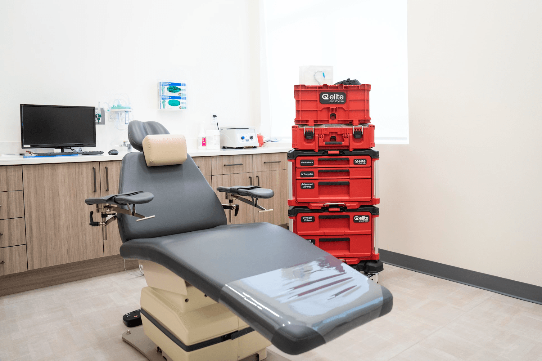 Dental team working calmly during a sedation case